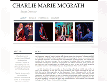 Tablet Screenshot of charliemariemcgrath.com